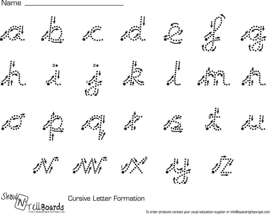Flexible Show N Tell Boards Cursive 35 Pack Flexible Show N Tell Boards Cursive 35 Pack